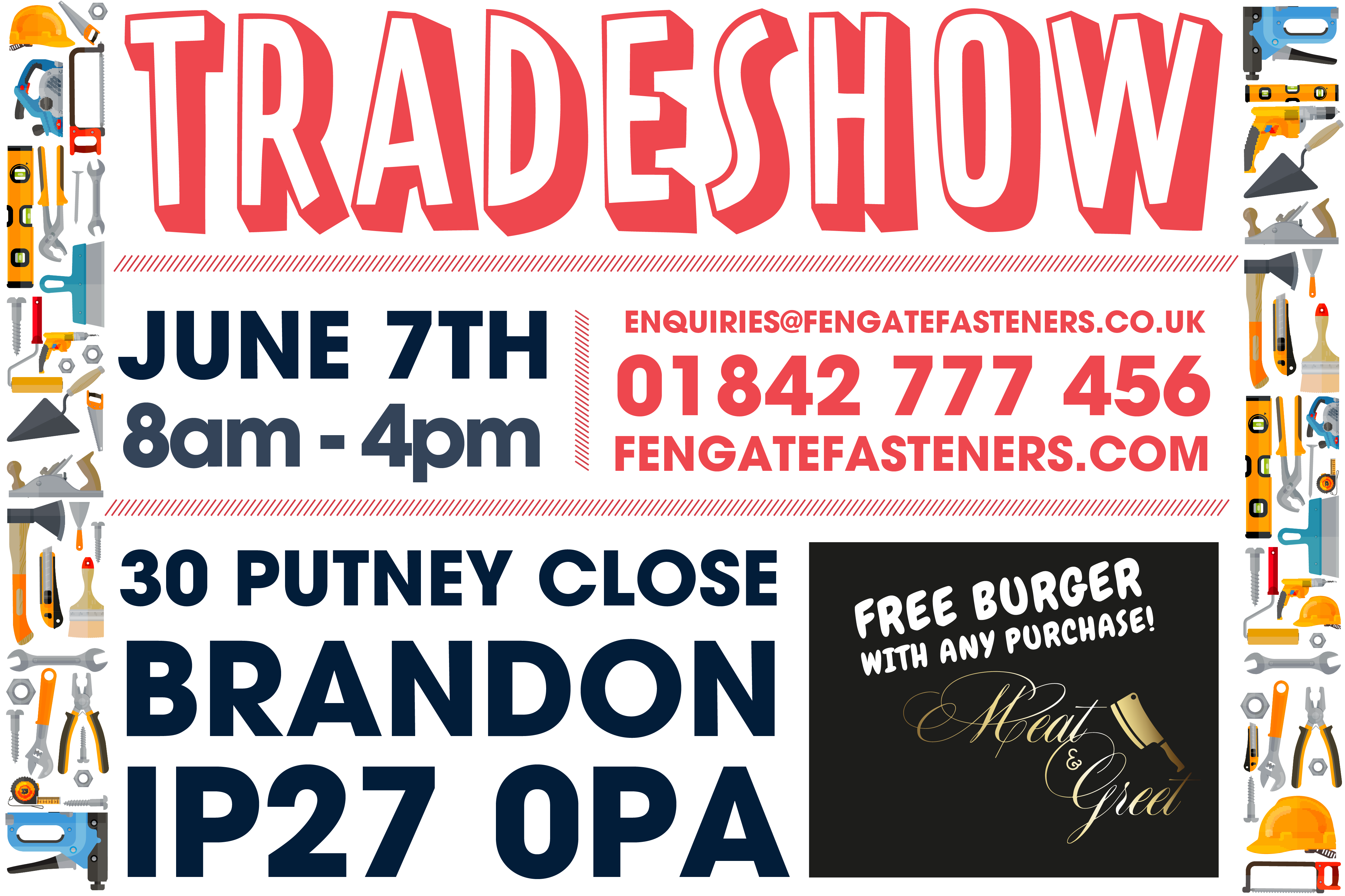 Deals, Brands, Food & Prizes! Fengate Fasteners Tradeshow In Brandon.